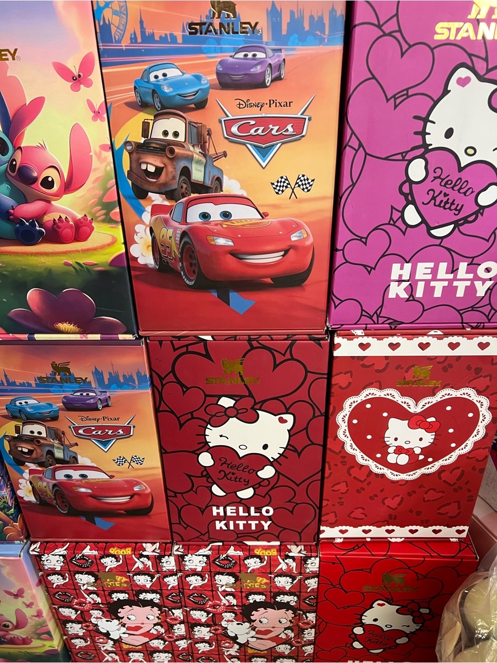Hello Kitty Pink and Red Kids Storage Box Set